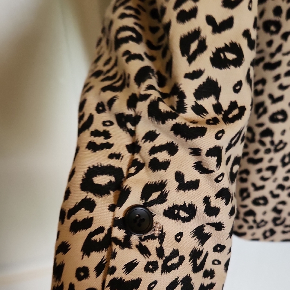 Entro Blazer Women's Leopard Print Animal Print Small - Picture 11 of 12